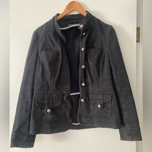 REVOLUTION by Rickis: Black Cotton Blazer